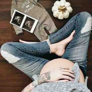 Sesión de embarazo en casa