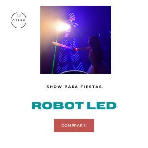 robot led show precio
