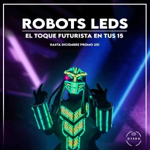 Robot led para fiestas en Uruguay