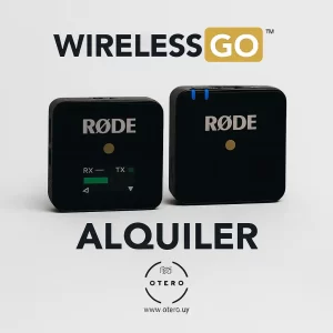 Micrófono RØDE Wireless GO II disponible para alquiler en Uruguay – Álvaro Otero Servicios para Fiestas